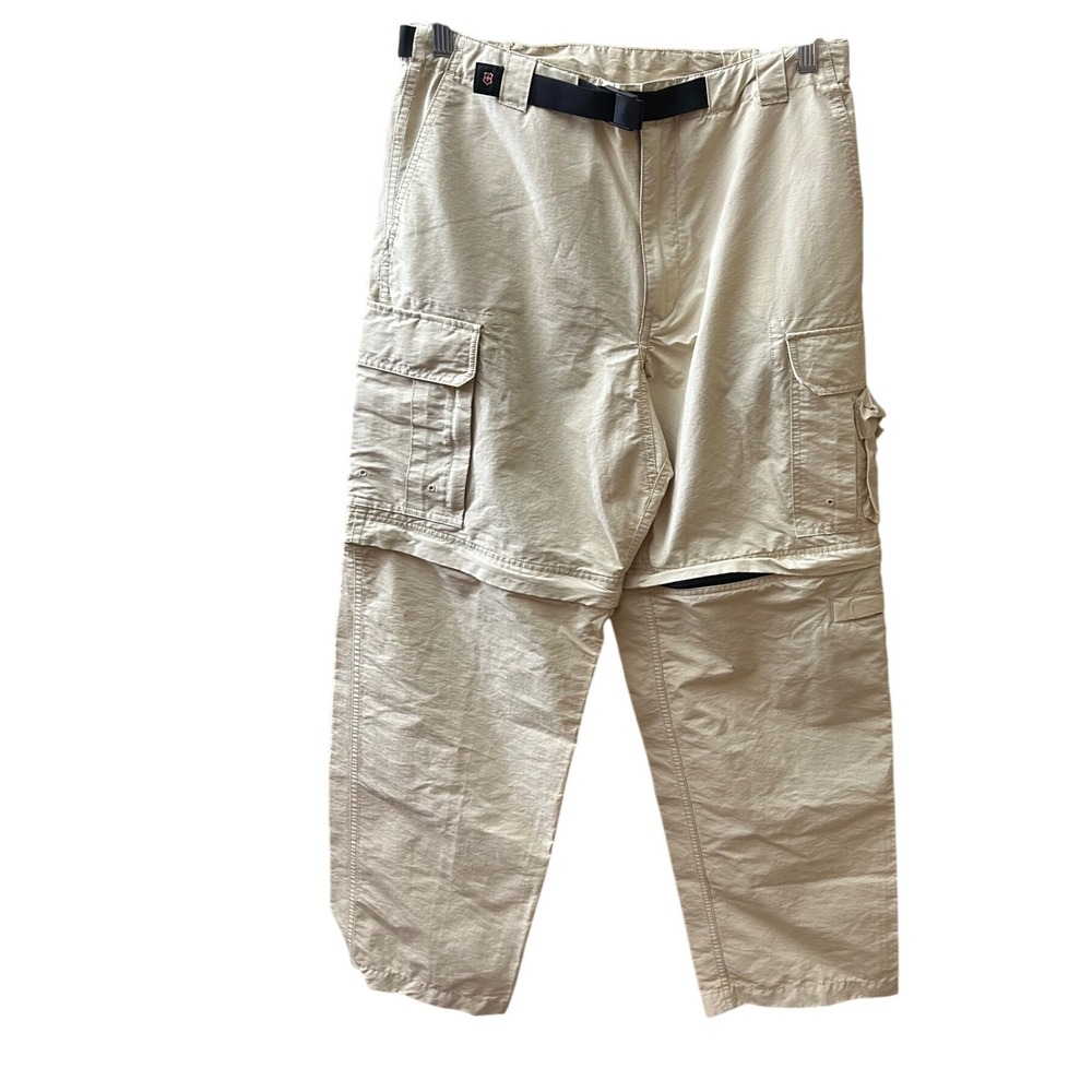 Victorinox Convertible Cargo Pants Zip Off Khaki Mens Size‎ M